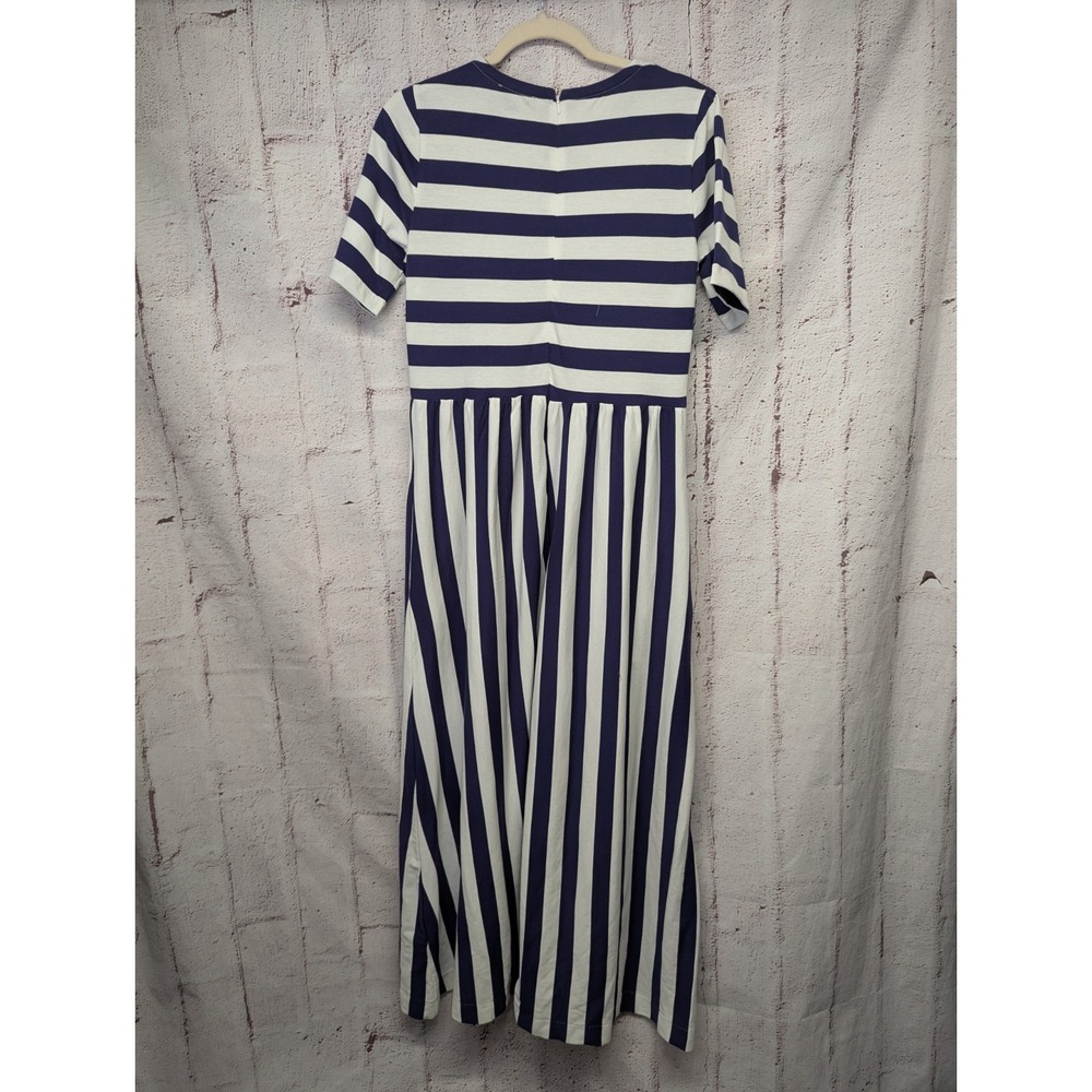 J. Crew‎ Rugby Striped Midi Maxi Cotton Dress W Pockets Sz 6 NWT - Picture 6 of 10